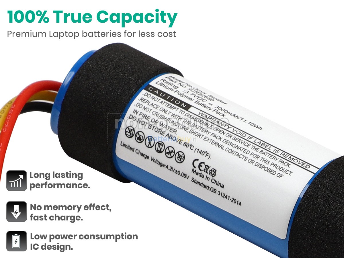 Batteria per Harman Kardon ICR22650