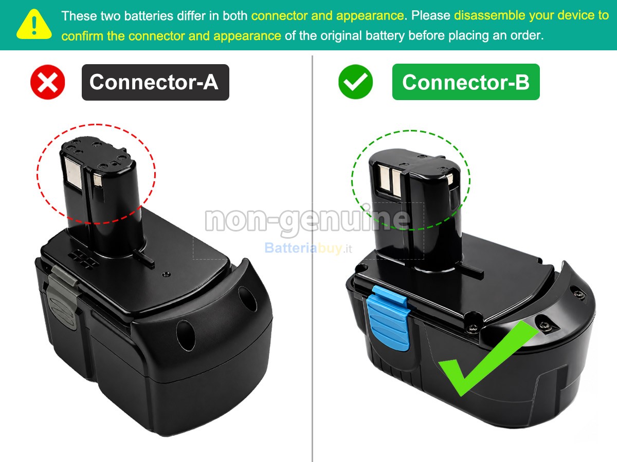Batteria per Hitachi CR18DV