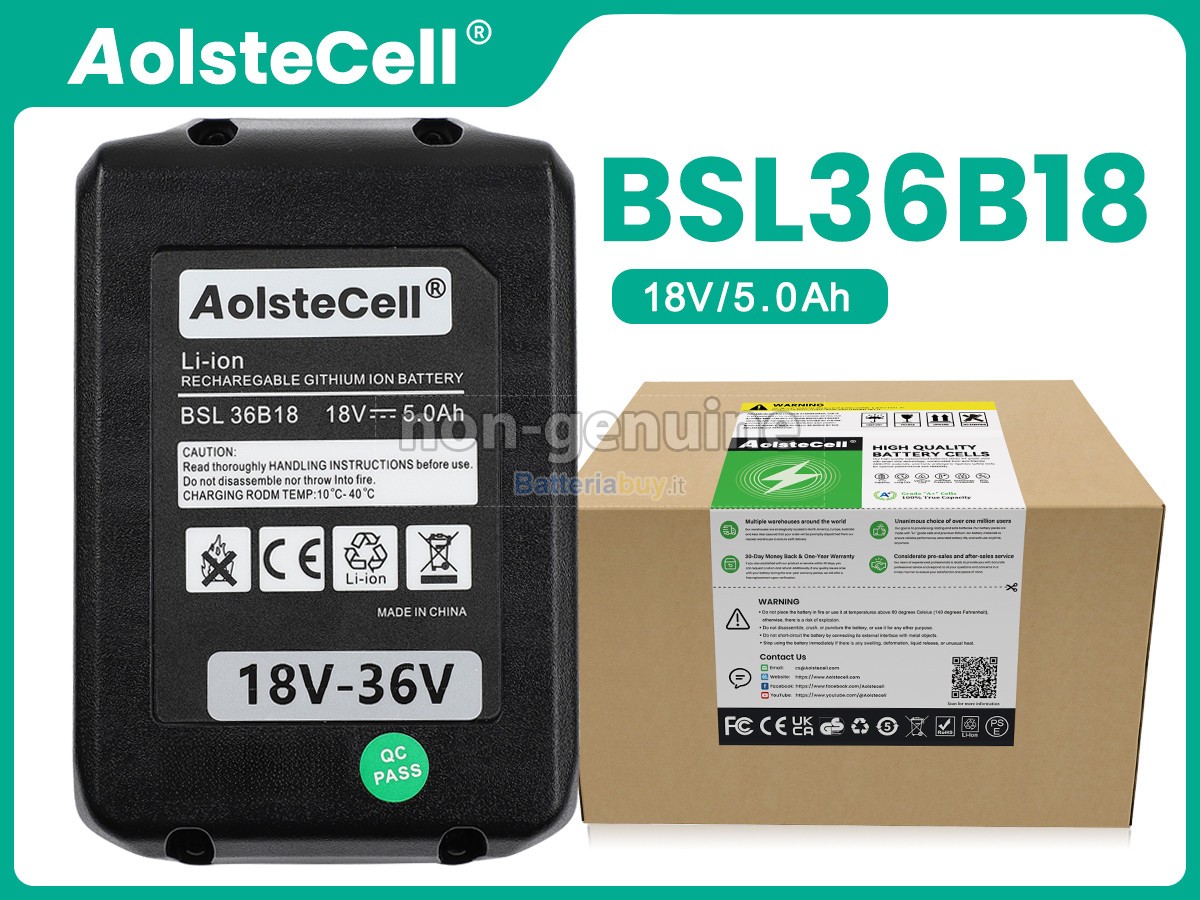 Batteria per Hitachi BSL36A18