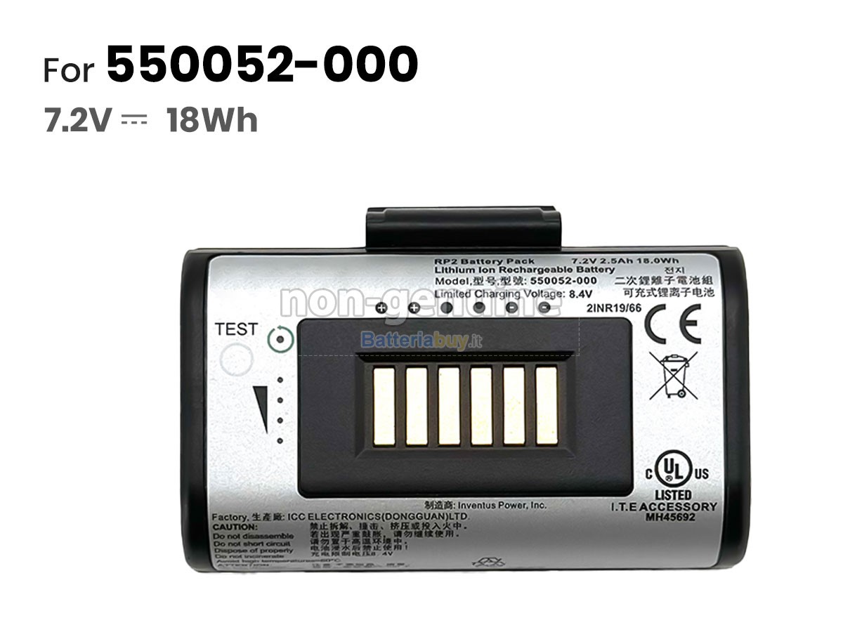 Batteria per Honeywell 550052-000