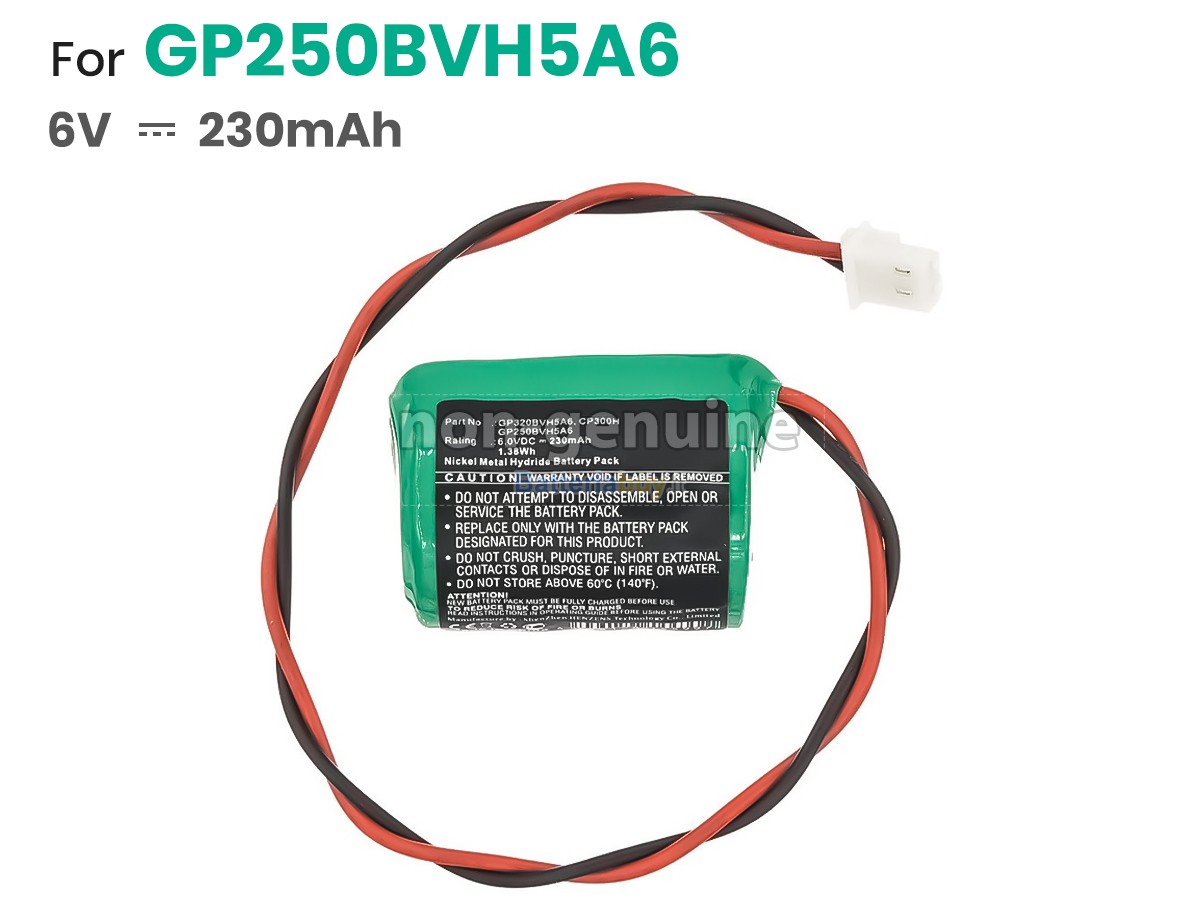 Batteria per Honeywell GP250BVH5A6