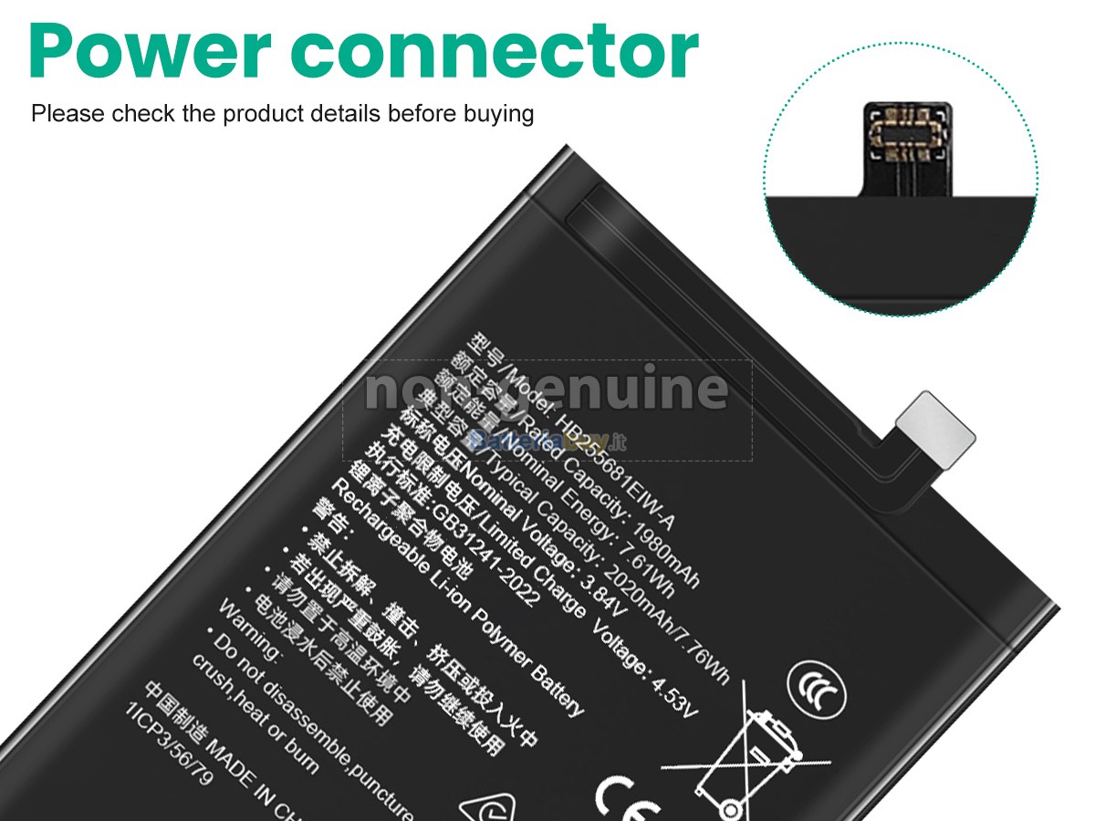 Batteria per Honor HB255681EIW-A