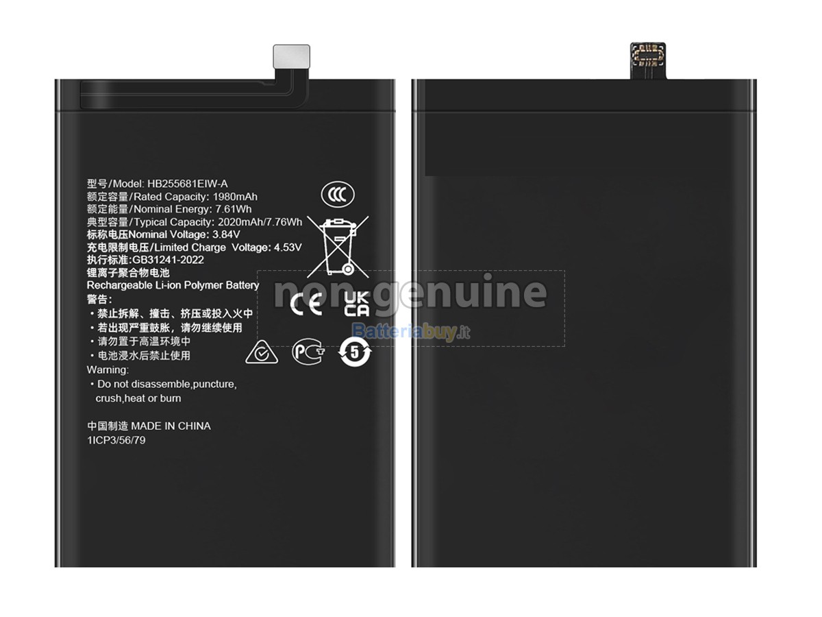 Batteria per Honor HB255681EIW-A
