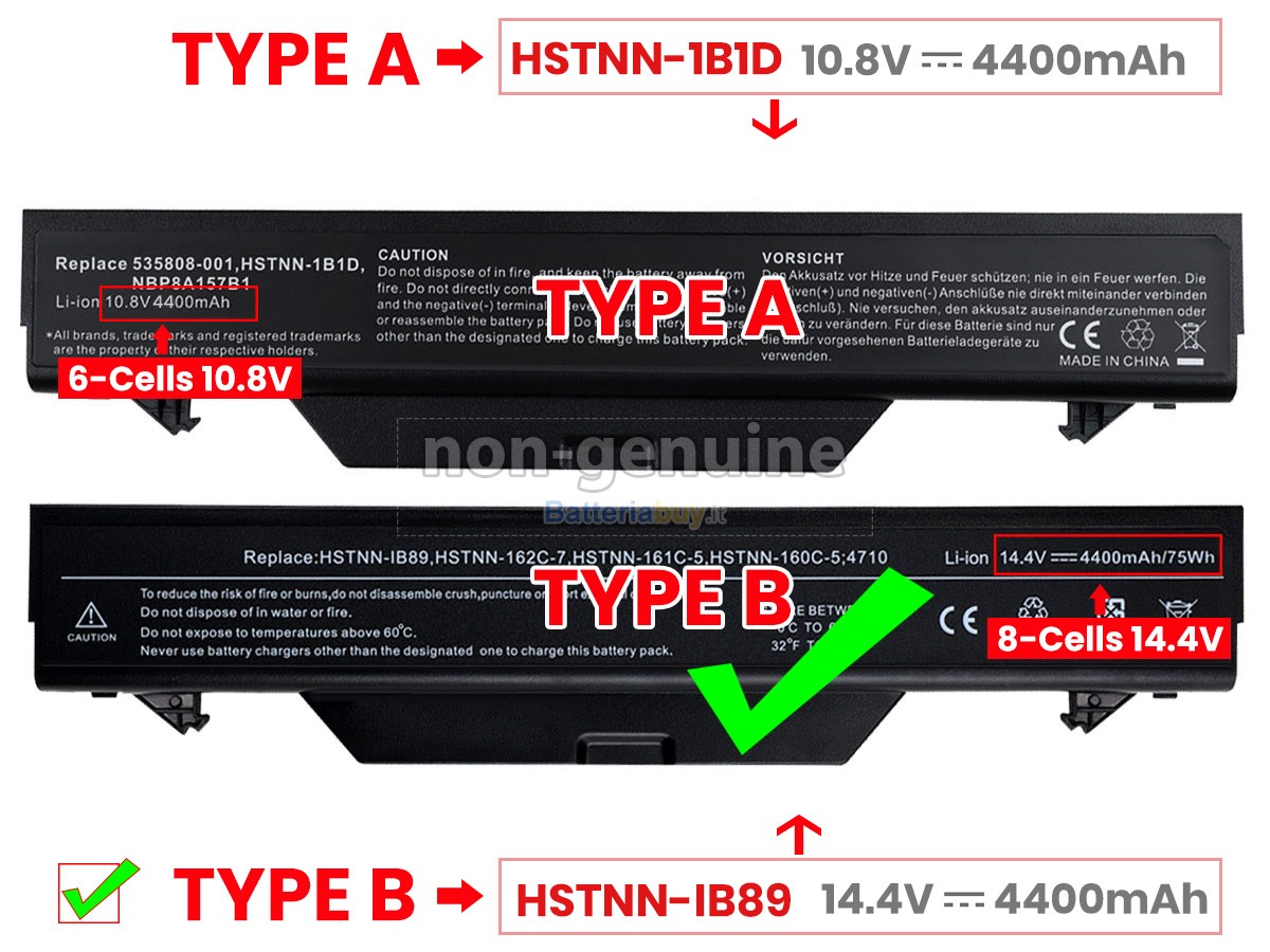 Batteria per HP 535753-001