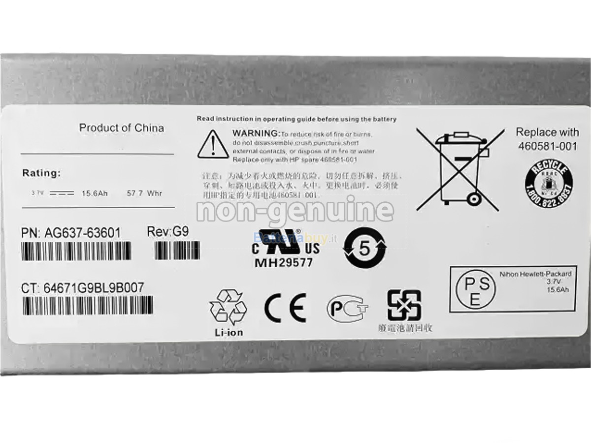 Batteria per HP AG637-63601