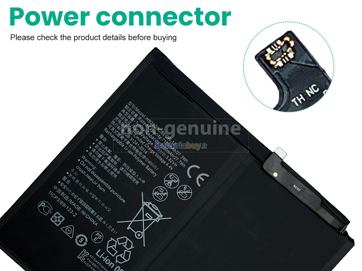 Batteria per Huawei MATEPAD 10.4 BAH3-L09