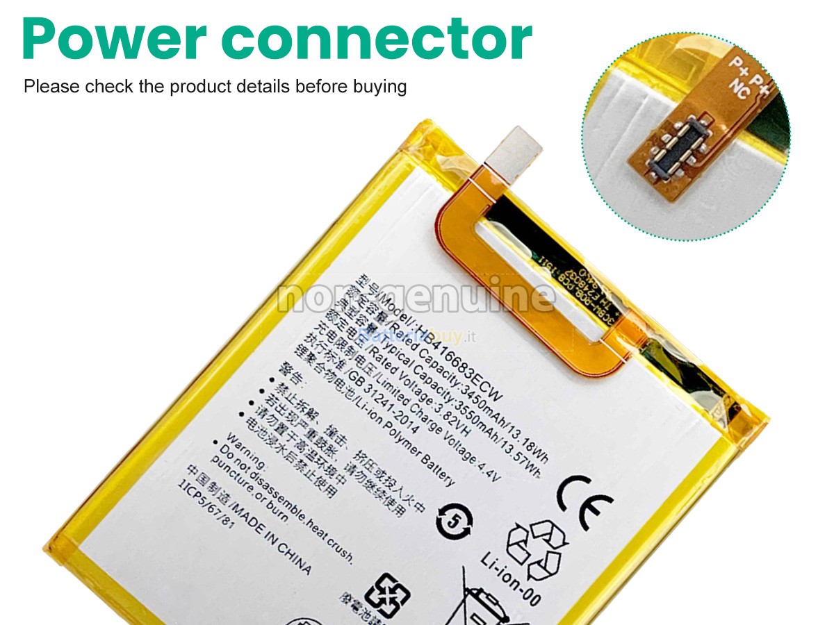 Batteria per Huawei GOOGLE NEXUS 6P A2