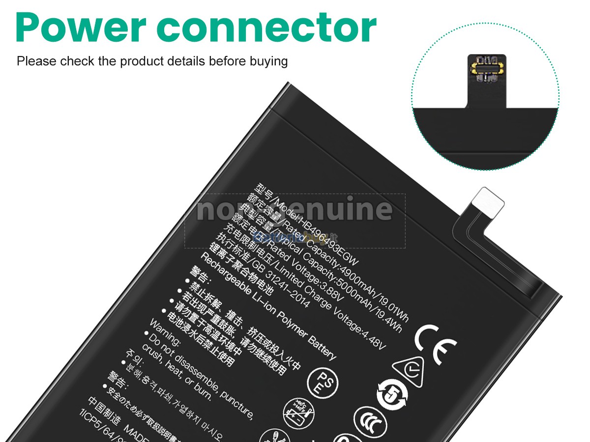 Batteria per Huawei NOVA Y90 CTR-LX2