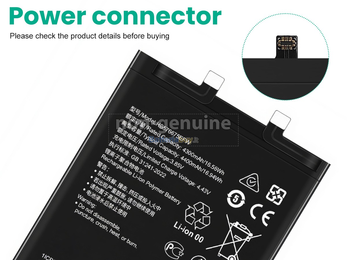 Batteria per Huawei MATE 40 PRO