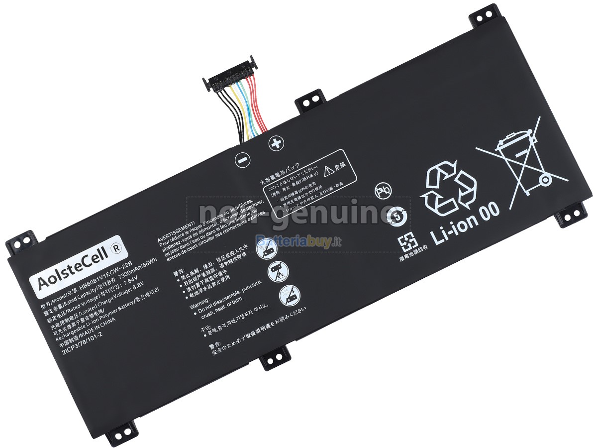 Batteria per Huawei HB6081V1ECW-22B(2ICP3/78/101-2)