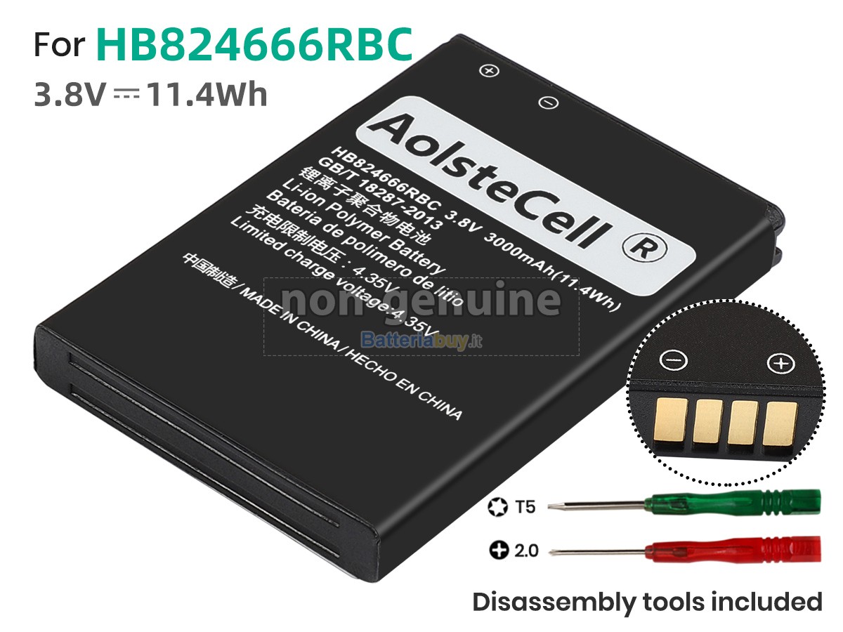 Batteria per Huawei HB824666RBC