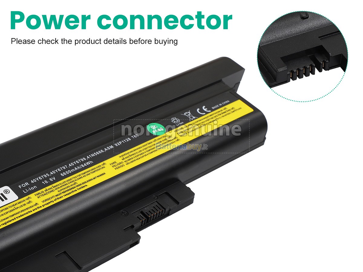 Batteria per IBM ThinkPad T61 6463