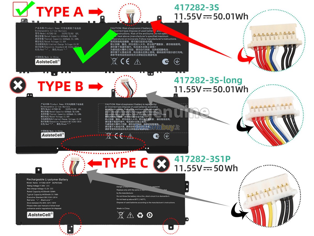 Batteria per Infinix 417282-3S