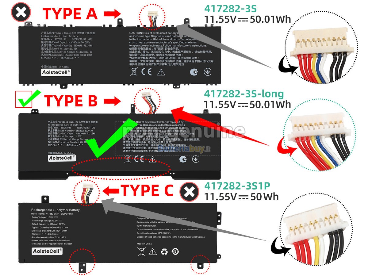 Batteria per Infinix 417282-3S