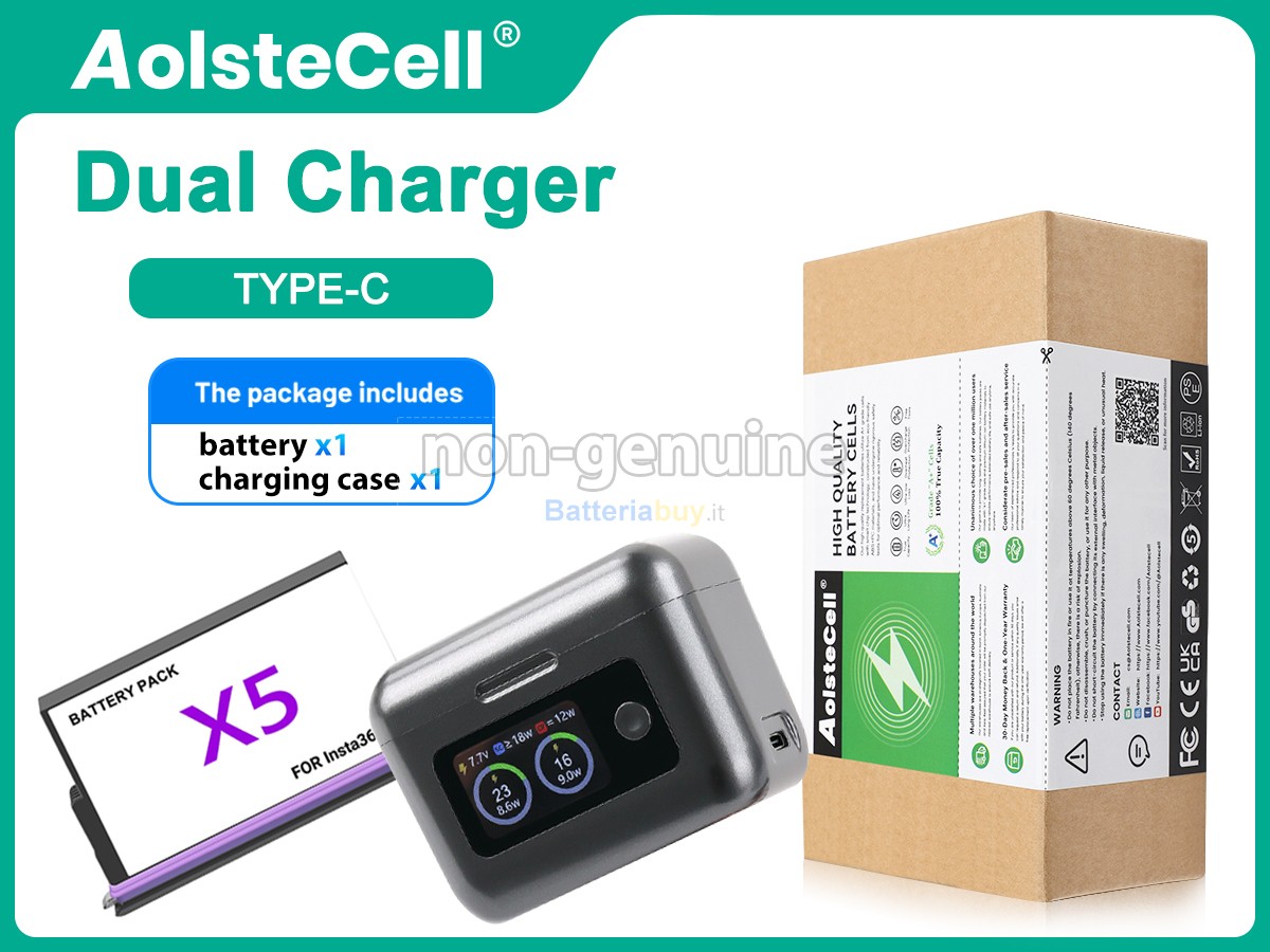 Batteria per Insta360 X5