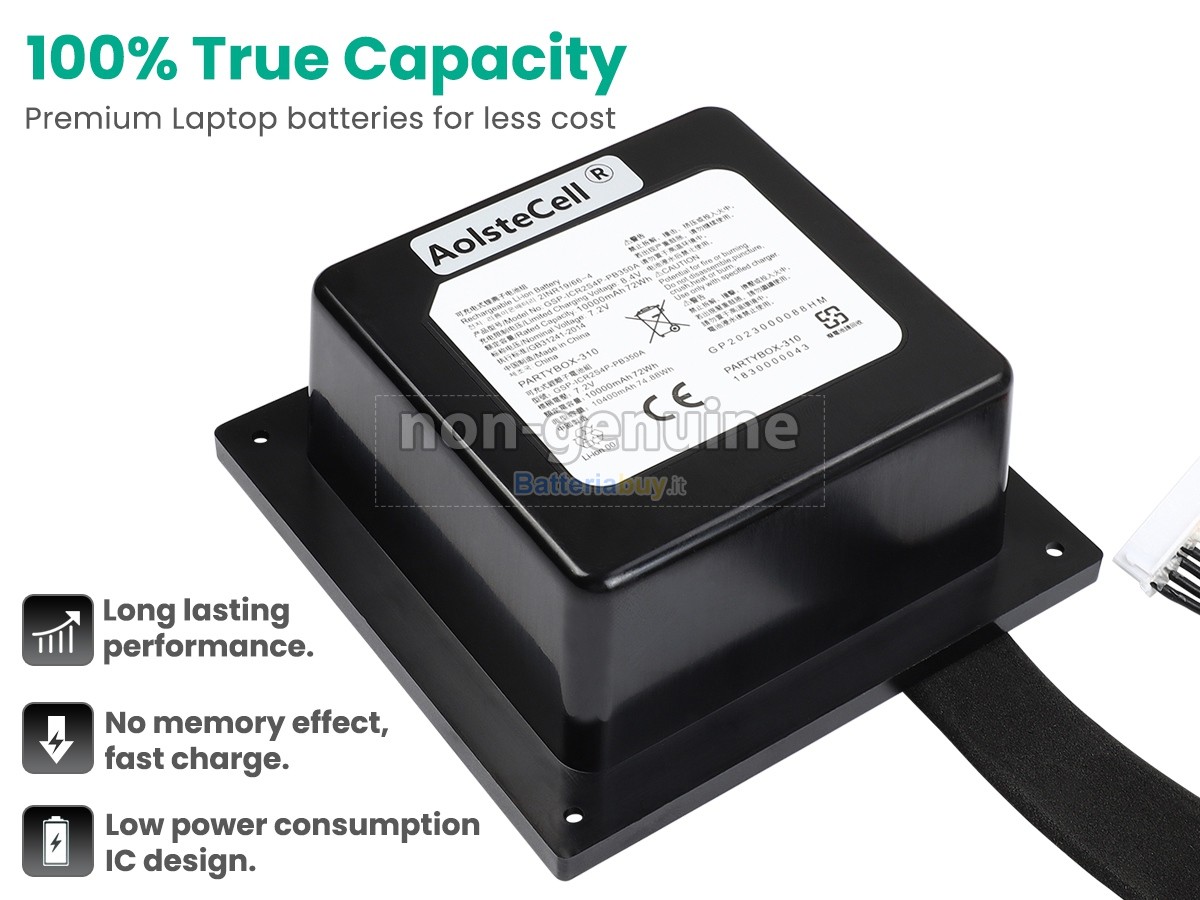 Batteria per JBL GSP-ICR2S4P-PB350A