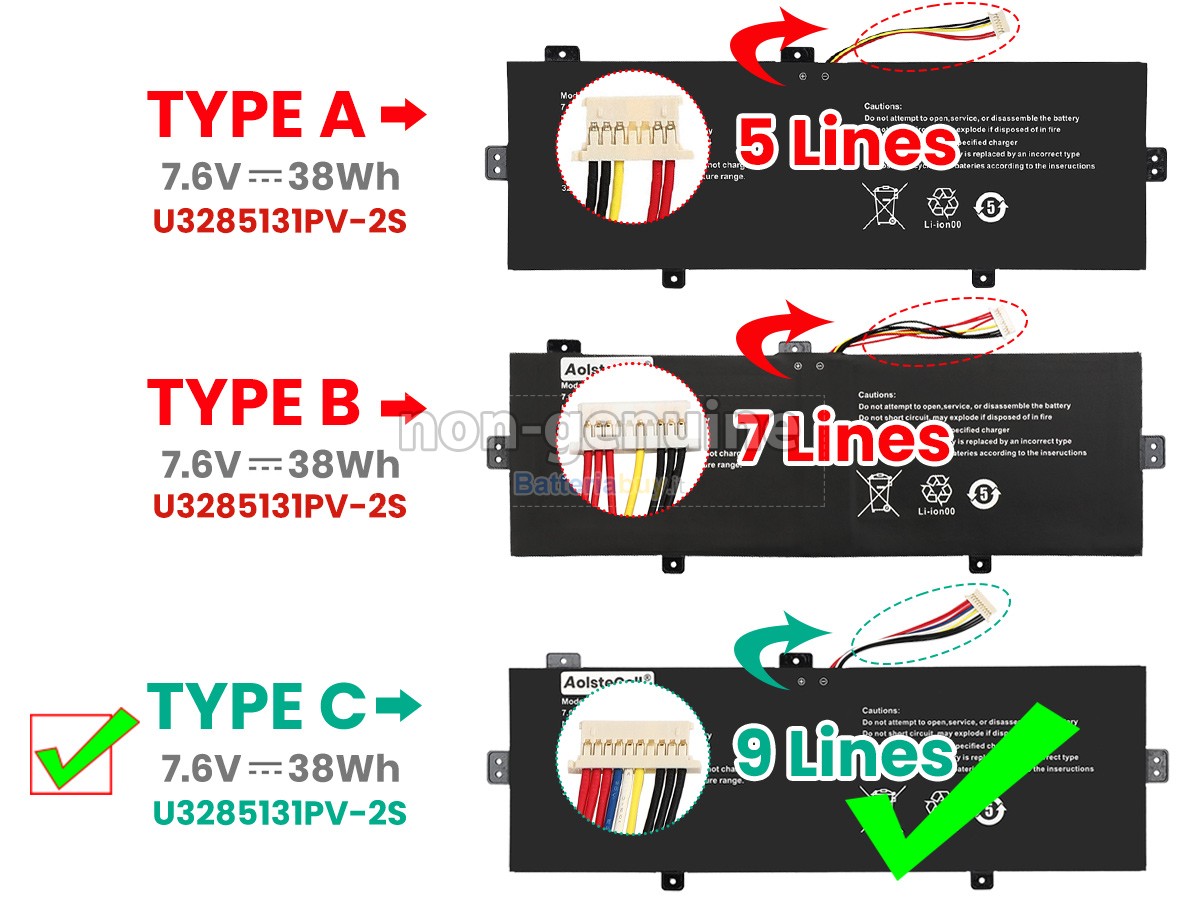 Batteria per Jumper U3285131P-2S
