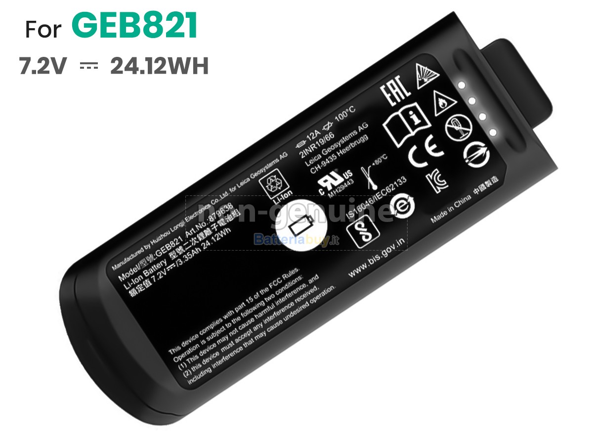 Batteria per Leica GEB821