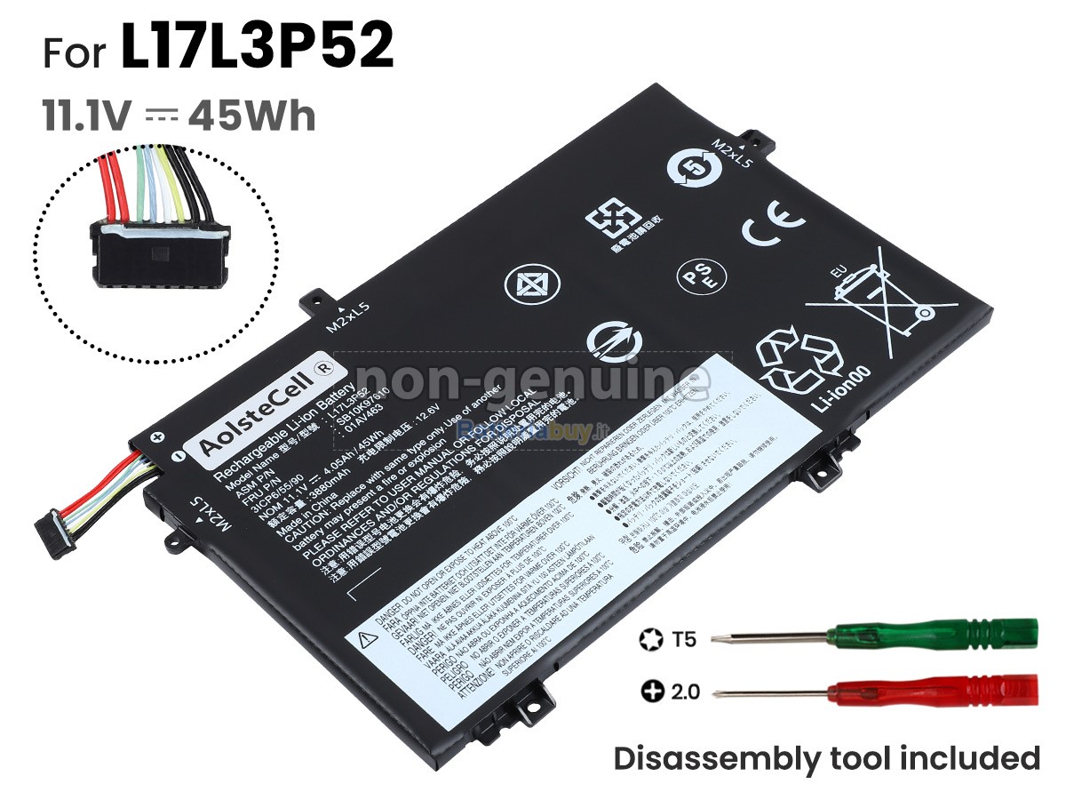 Batteria per Lenovo ThinkPad L590(20Q70019GE)