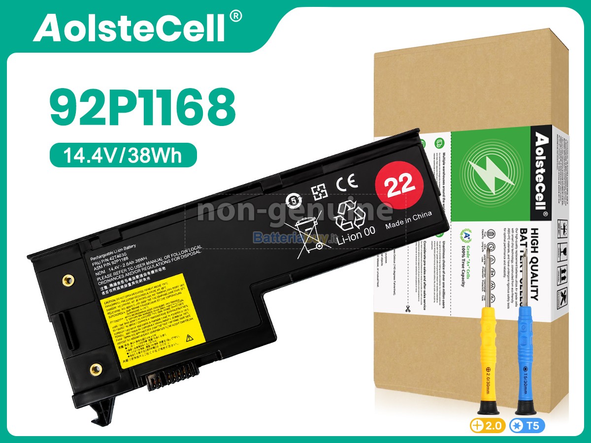 Batteria per Lenovo 92P1168
