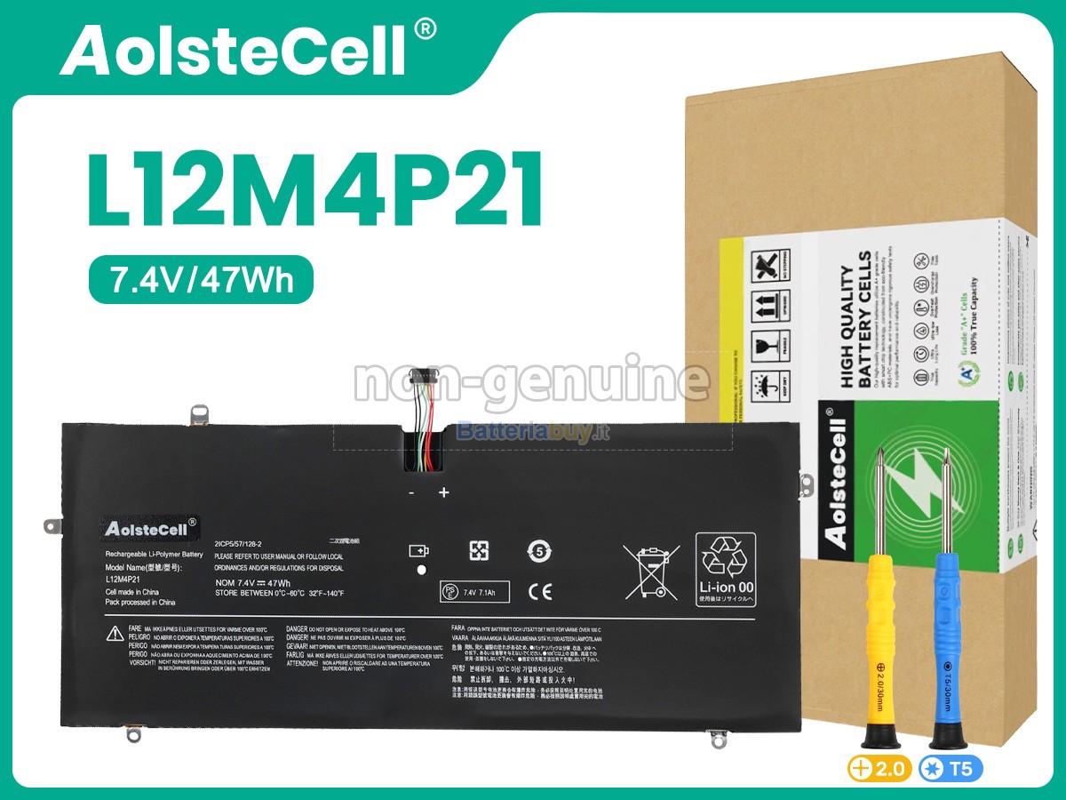 Batteria per Lenovo L13S4P21(21CP5/57/128-2)
