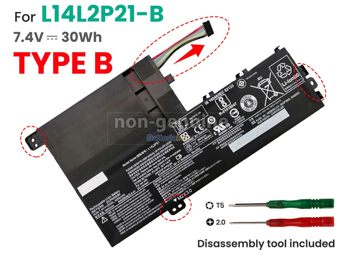 Batteria per Lenovo IdeaPad 520S-14IKBR