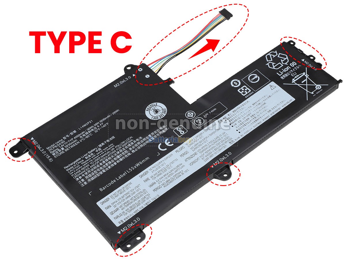 Batteria per Lenovo IdeaPad 520S-14IKBR