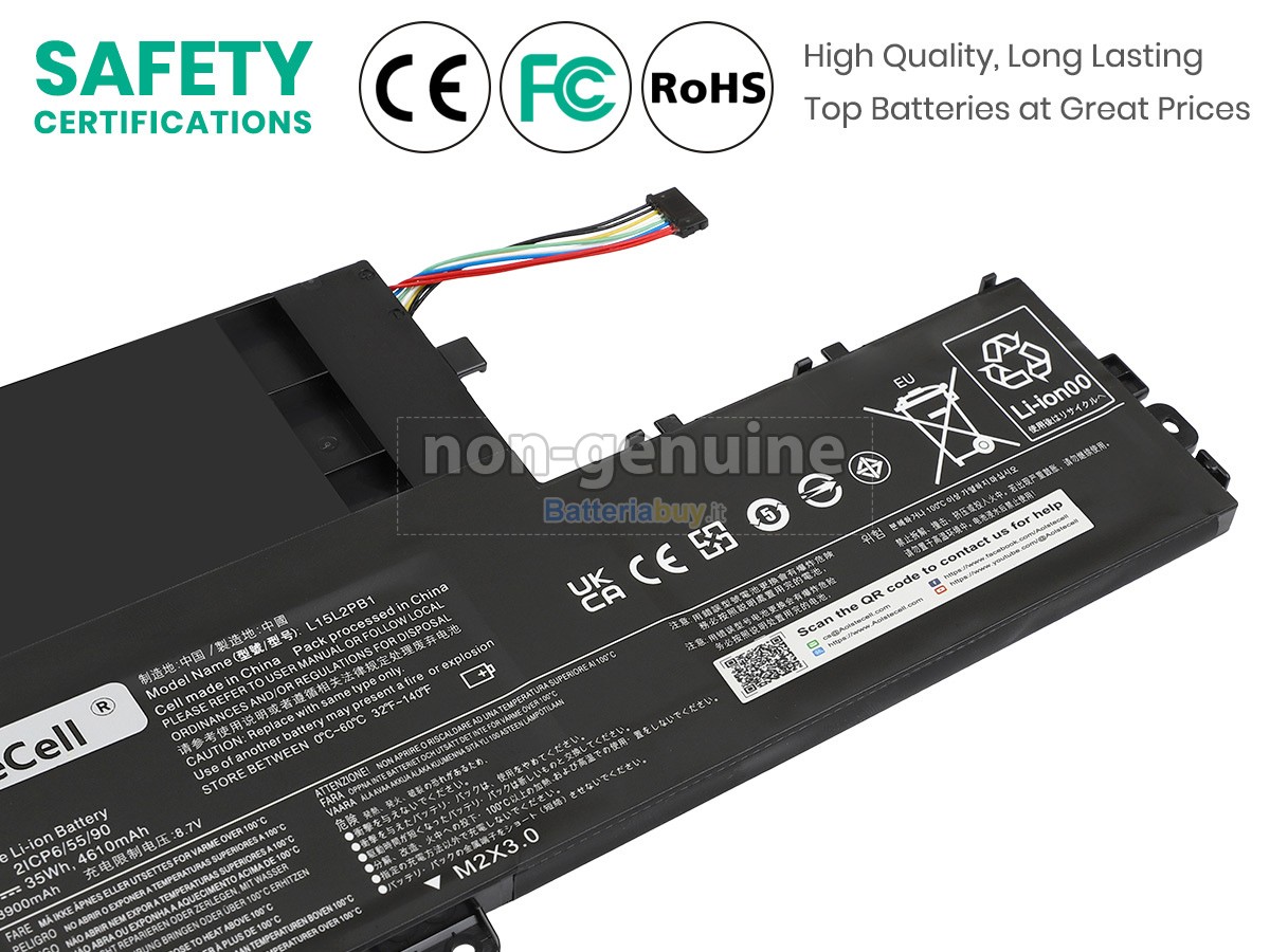 Batteria per Lenovo YOGA 510-15ISK-80SR00AVSP