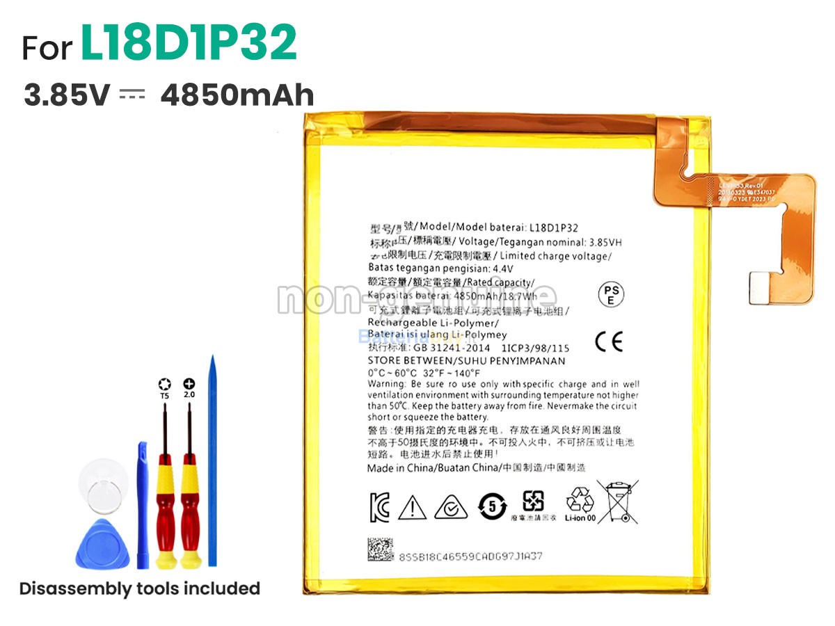 Batteria per Lenovo L18D1P32
