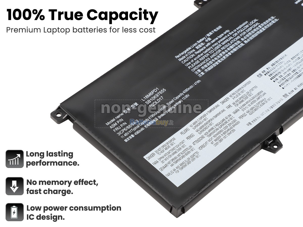Batteria per Lenovo ThinkPad X395-20NL