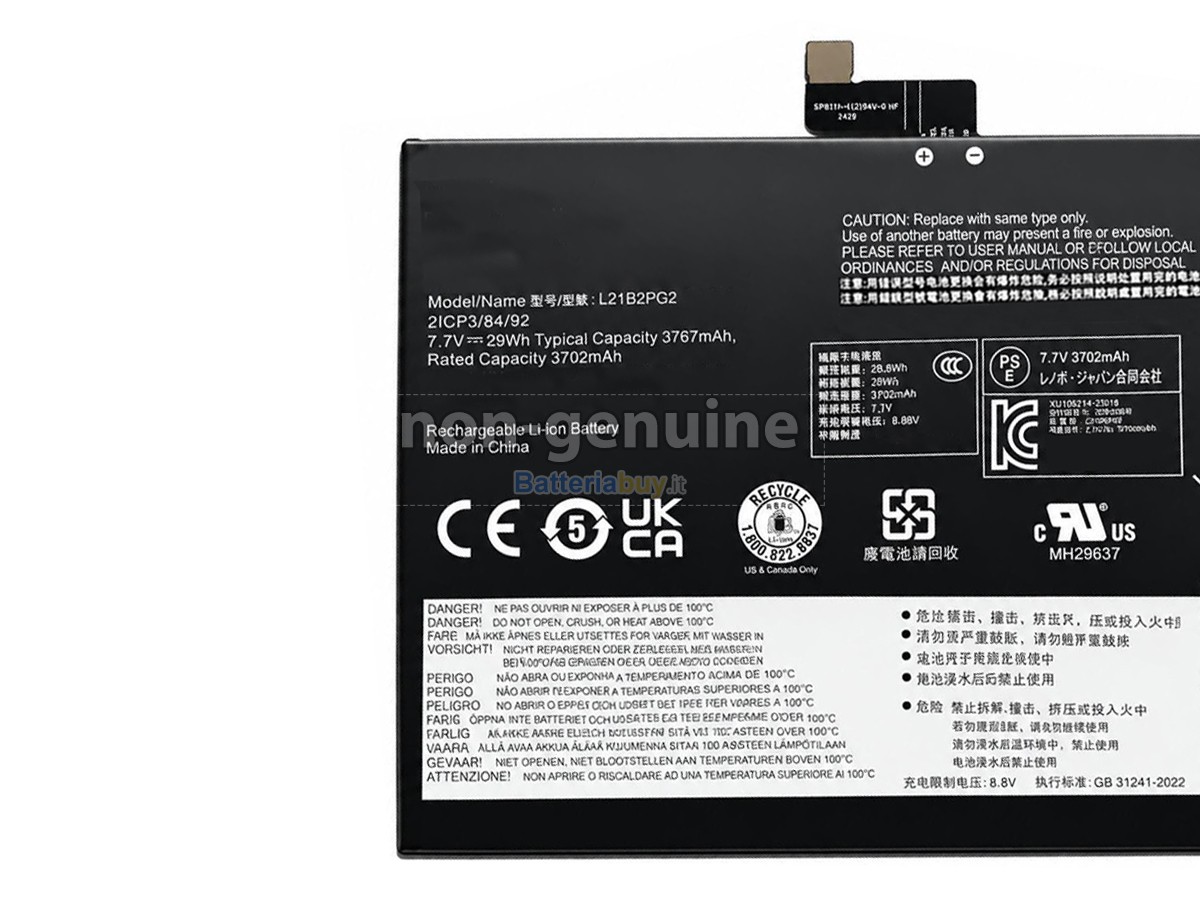 Batteria per Lenovo L21D2PG2