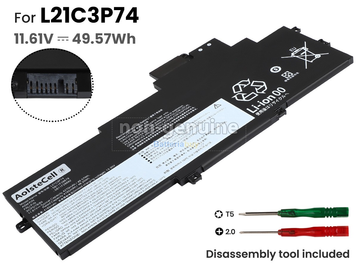 Batteria per Lenovo ThinkPad X1 NANO GEN 3-21K1000UID