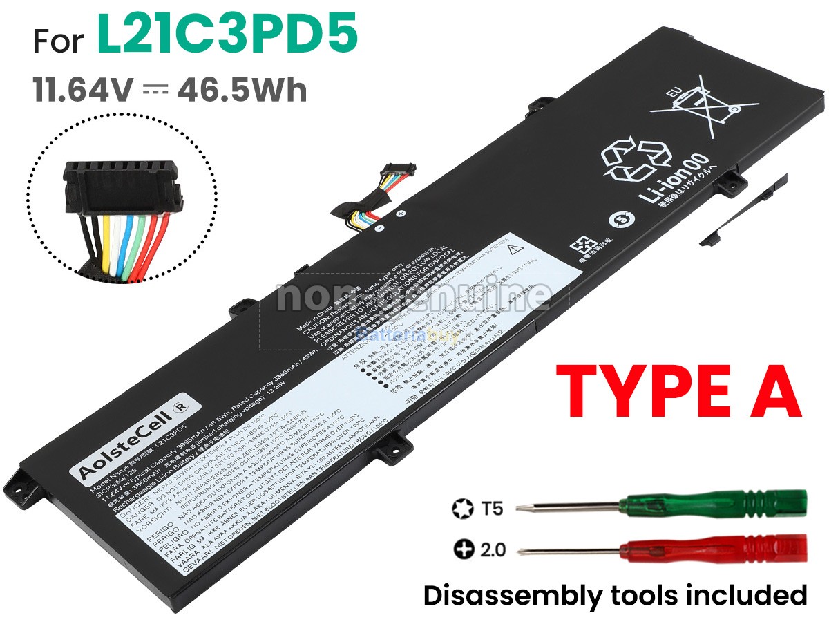 Batteria per Lenovo THINKBOOK 14 G4+ IAP-21CX001NMH