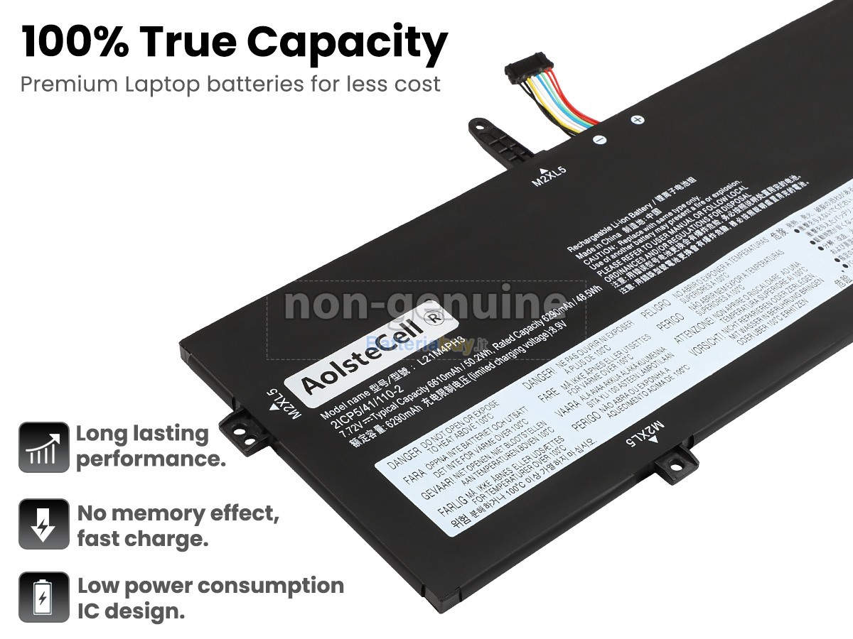 Batteria per Lenovo YOGA SLIM 7 CARBON 13IAP7-82U9007UIN
