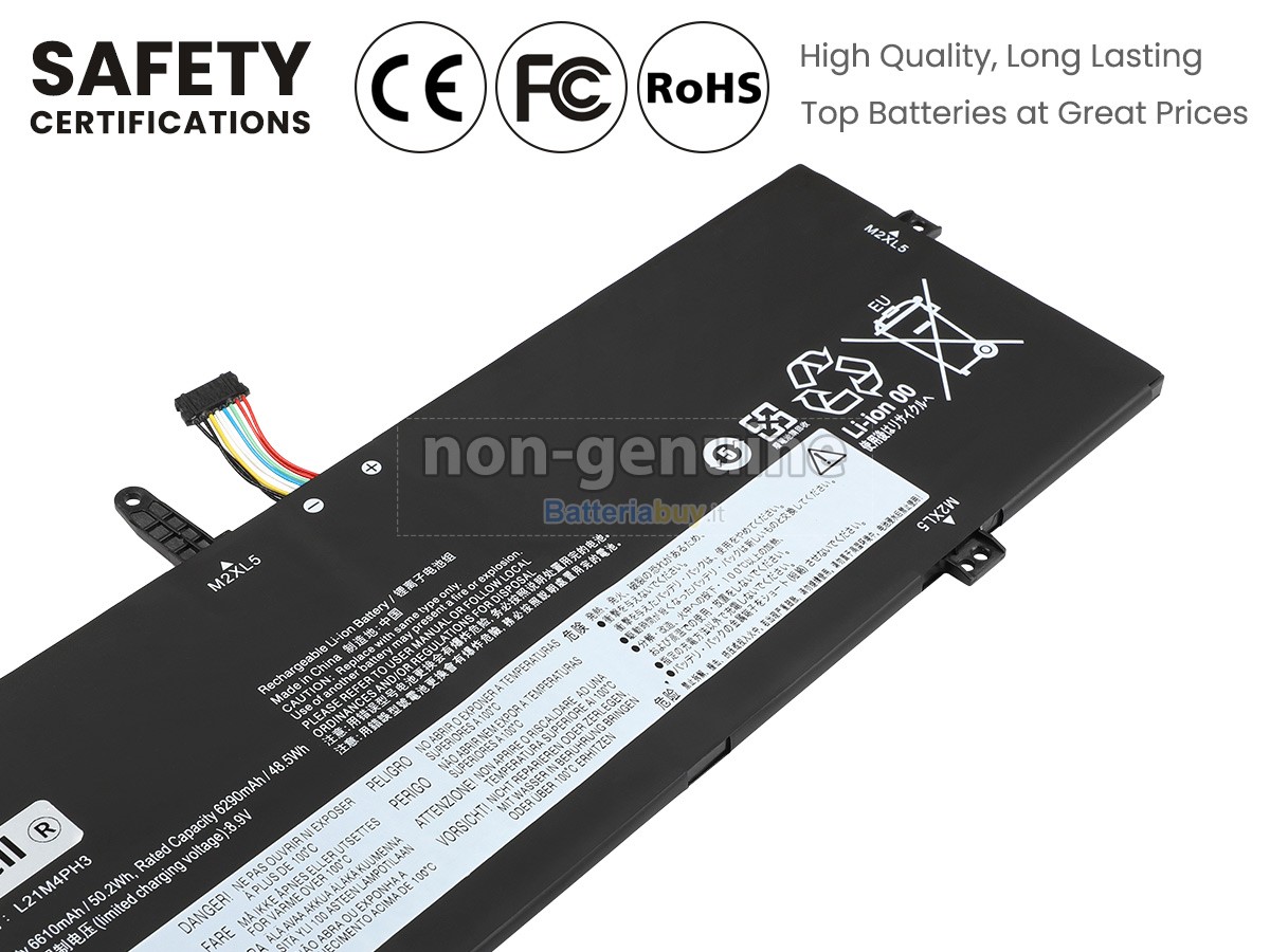 Batteria per Lenovo YOGA SLIM 7 CARBON 13IAP7-82U9007UIN