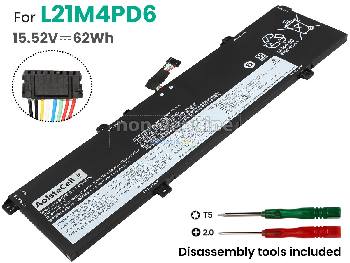 Batteria per Lenovo THINKBOOK 14 G4+ IAP-21CX001NMH
