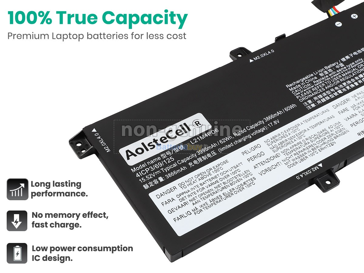 Batteria per Lenovo THINKBOOK 14 G4+ IAP-21CX001NMH
