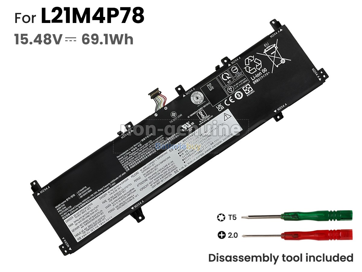 Batteria per Lenovo L21M4P78(4ICP3/66/136)