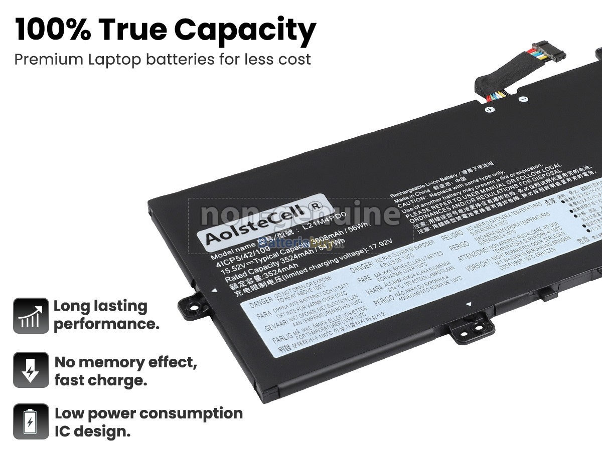 Batteria per Lenovo THINKBOOK 13S G4 IAP-21AR007VBM