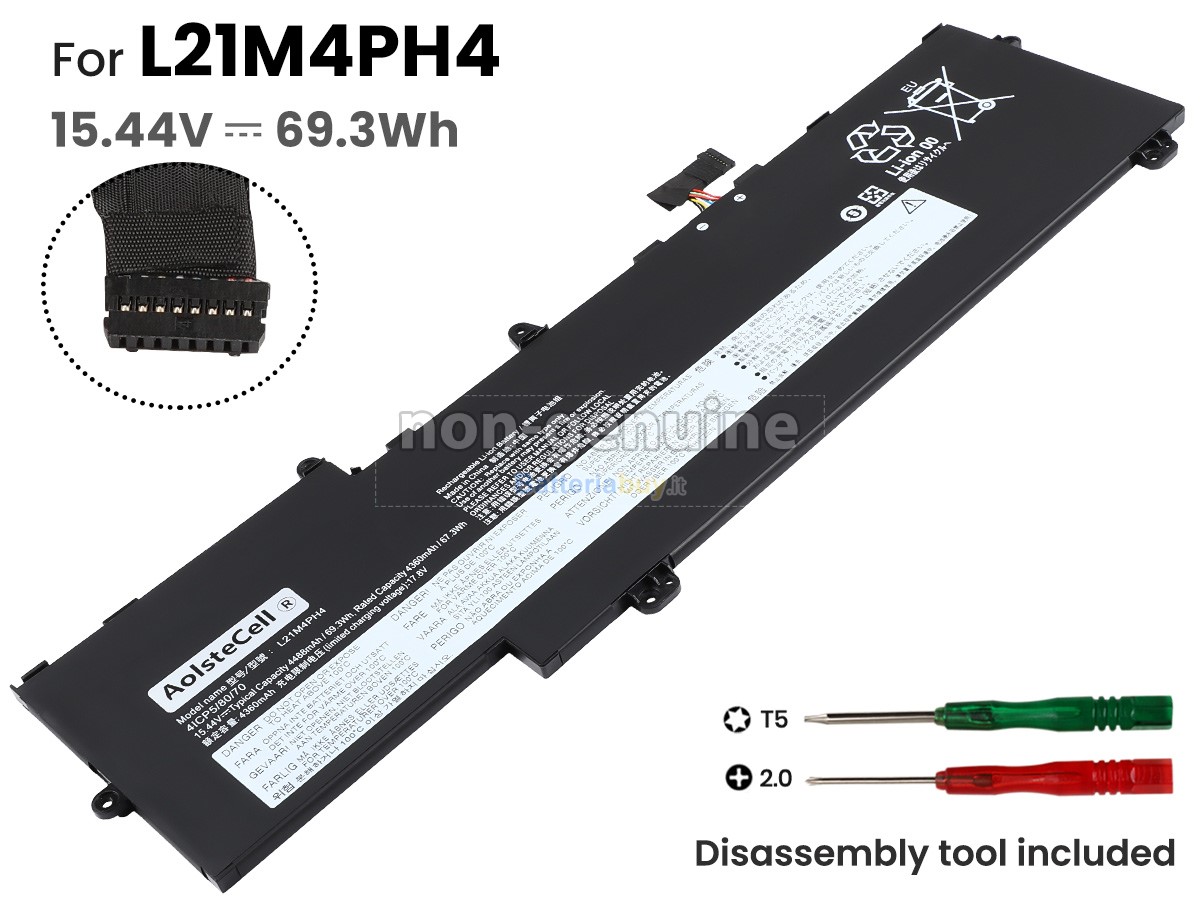 Batteria per Lenovo THINKBOOK PLUS G3 IAP-21EL001NED