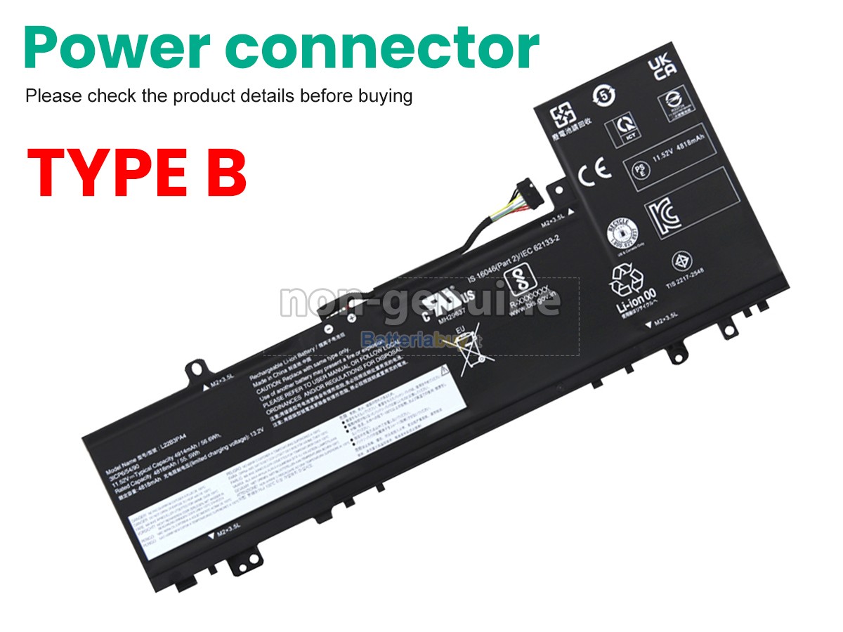 Batteria per Lenovo IdeaPad SLIM 5 14ABR8-82XE006CMX