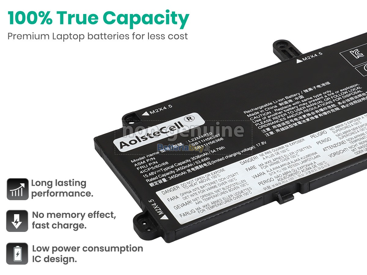 Batteria per Lenovo 5B11H56369
