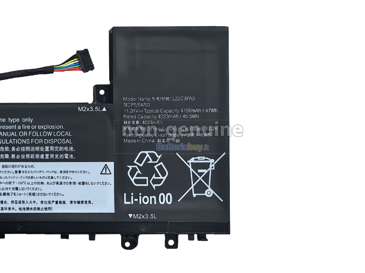 Batteria per Lenovo IdeaPad SLIM 5 14ABR8-82XE006CMX