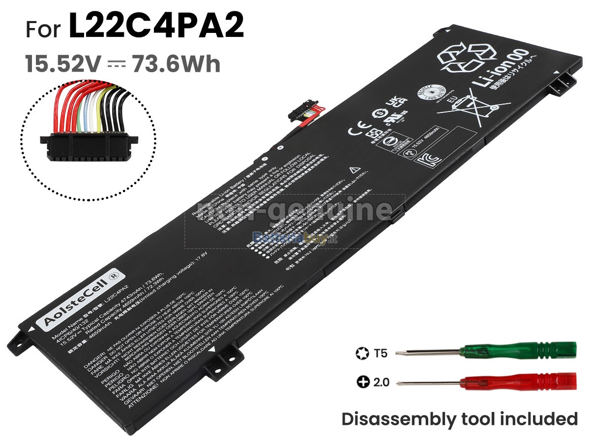 Batteria per Lenovo LEGION SLIM 5 14APH8-82Y5000BUS