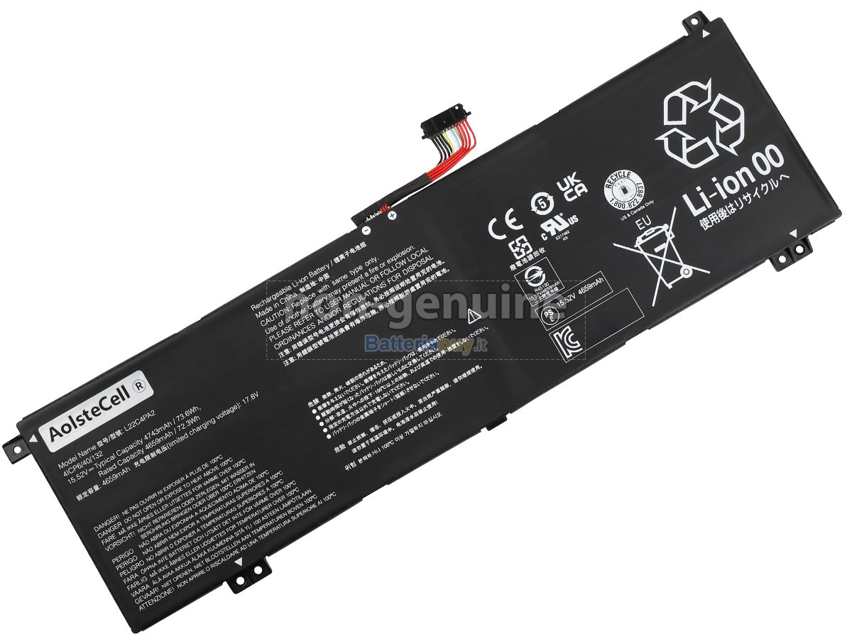 Batteria per Lenovo LEGION SLIM 5 14APH8-82Y5000BUS