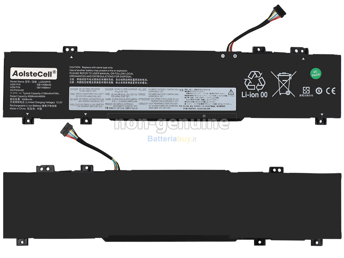 Batteria per Lenovo L22B3PF8