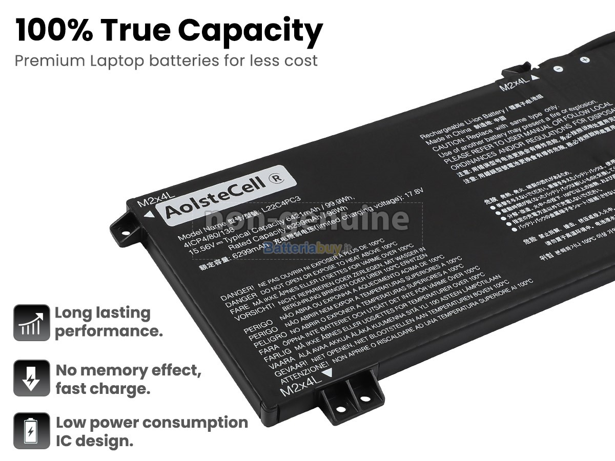 Batteria per Lenovo L22M4PC3