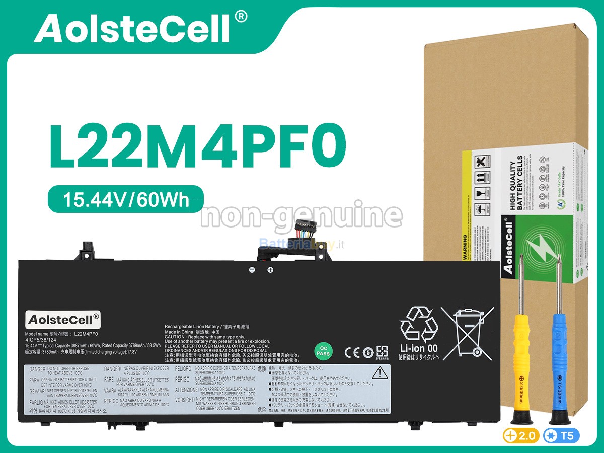 Batteria per Lenovo L22C4PF0