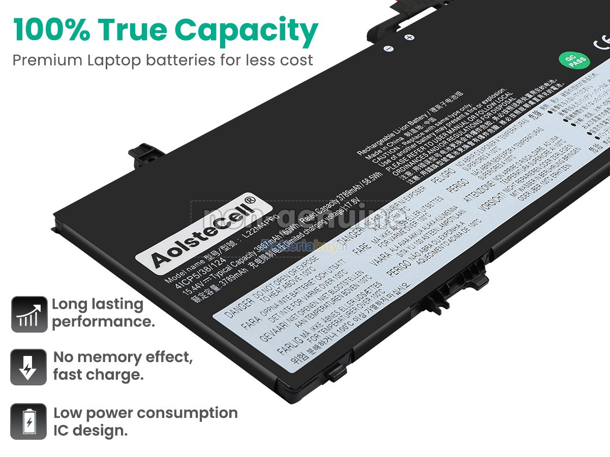 Batteria per Lenovo L22C4PF0