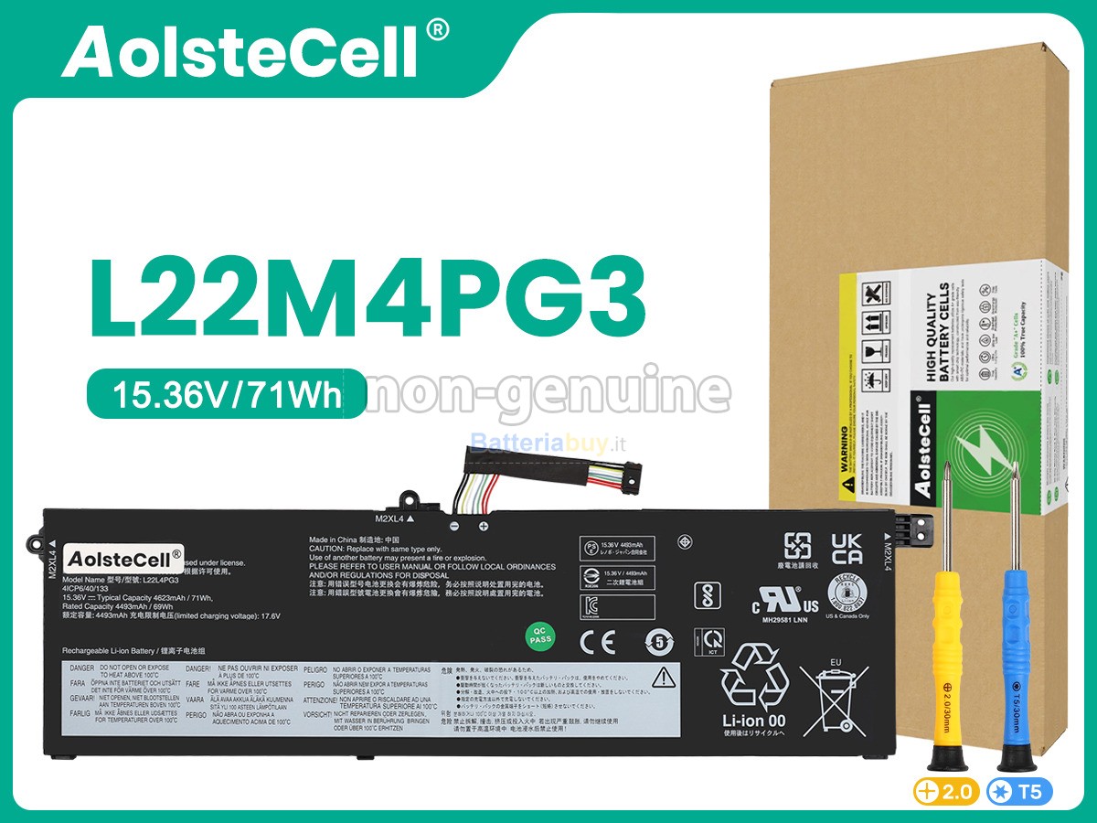 Batteria per Lenovo L22L4PG3